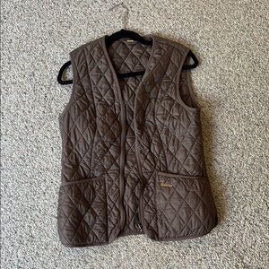 Barbour Dark Brown Quilted Vest